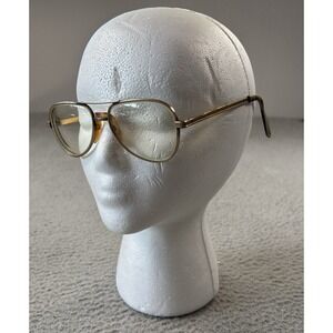 Vintage Universal Optical Glasses Frame Unisex Gold Full Rim‎